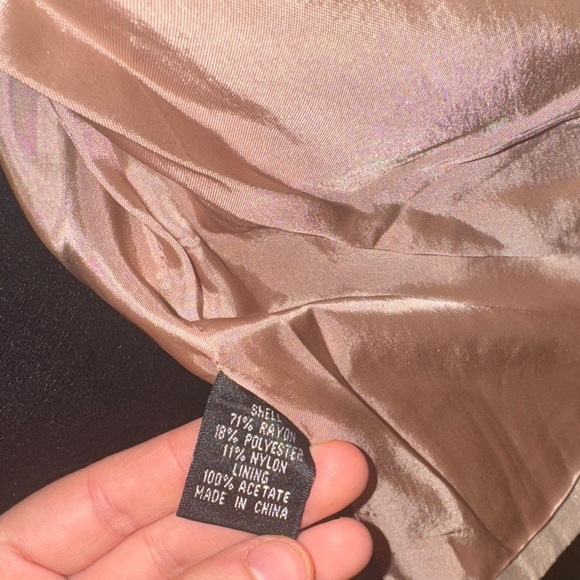 Adrianna Papell Shimmering Cream Blazer with Bow Accent - Picture 16 of 16